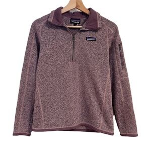 Patagonia Women's Better Sweater 1/4 Zip Fleece Purple S